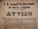 1855-08-13 avviso di allestire un locale ad uso ospedale per il colera nel distretto di Ponte San Pietro-01